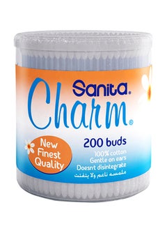 Sanita 100% Cotton Buds, 200 Buds  - Image 1