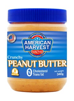 American Harvest Peanut Butter Crunchy 340grams  - Image 1