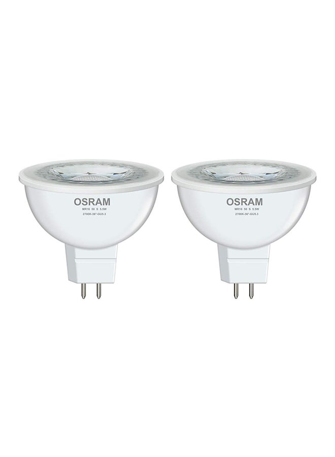 OSRAM 10-Piece  36 Degree Angle Non-Dimmable Eco Spotlight MR16 5.5 W Gu5.3 2700K 500Lm Led White - Image 3