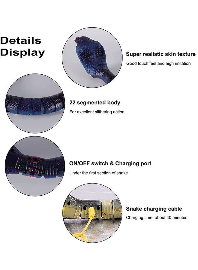 Arabest - Remote Control Rechargeable Simulation RC Snake Toy 36cm - Image 1