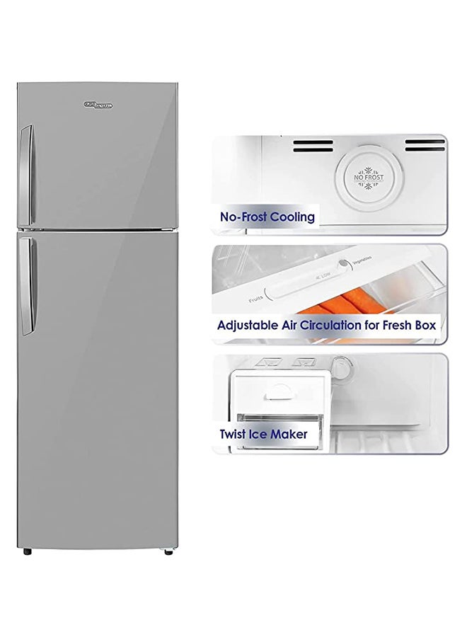 SUPER GENERAL 9 ft. No Frost Refrigerator, Two Doors KSGR360I Silver  - Image 4