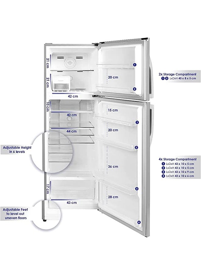 SUPER GENERAL 9 ft. No Frost Refrigerator, Two Doors KSGR360I Silver  - Image 5