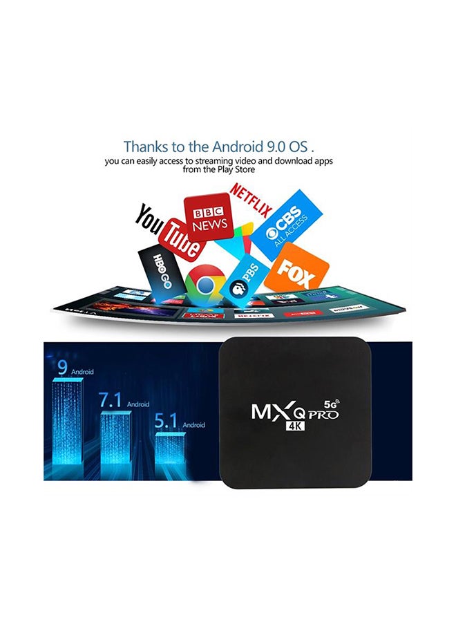 MXQ - Pro 1GB RAM 8GB ROM 4K Smart TV Box 2724326293783 Black - Image 1