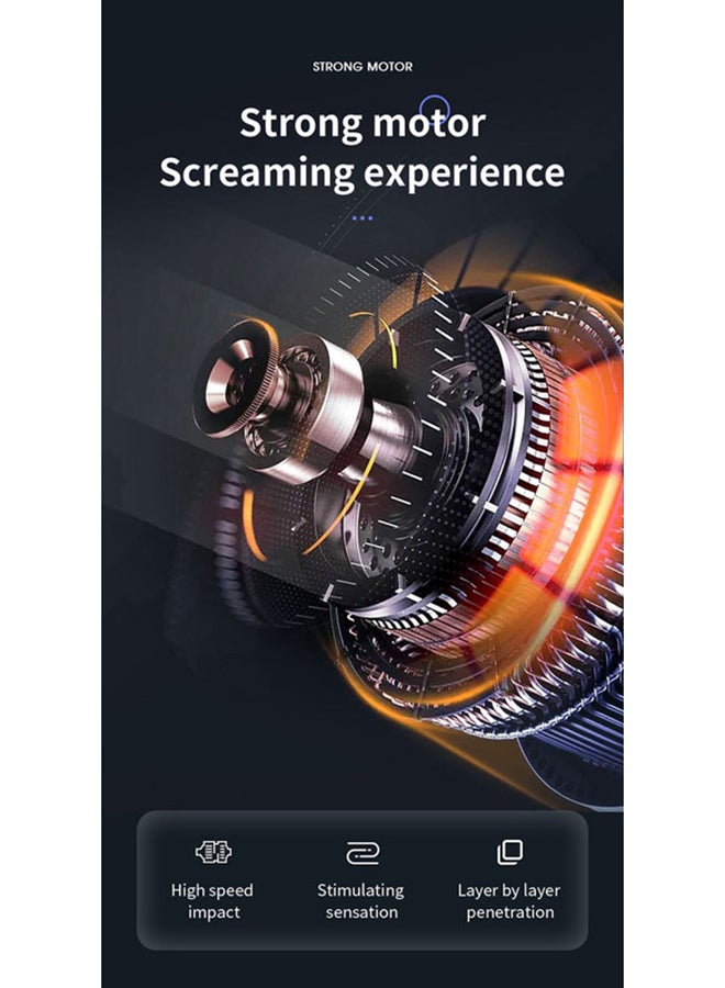 توشيونيكس مسدس تدليك نبضي صغير محمول 3 في 1 مزود بضغط ساخن للأنسجة العميقة مع 4 رؤوس لعضلات الظهر والكتف والساق والفخذ والرقبة والذراع والساق للرياضيين من الذكور والإناث باللون الأسود - Image 5