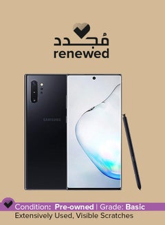 Renewed - Galaxy Note 10 Plus Dual SIM Aura Black 12GB RAM 256GB 5G LTE