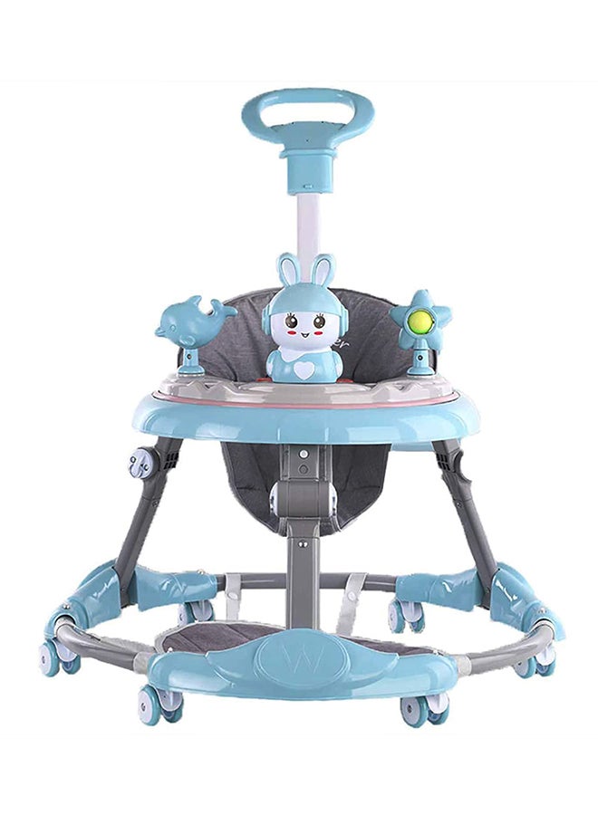 Cool Baby - Anti-Rollover Foldable Portable Smooth Cushioned Seat Unique Design Walker - Blue - Image 1