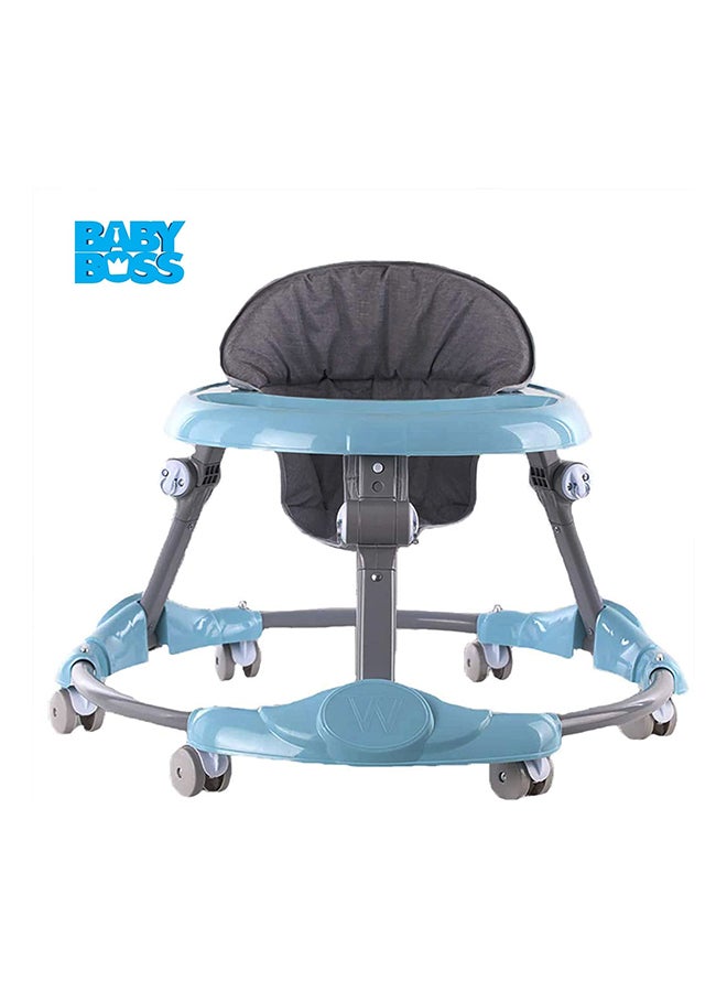 Anti-Rollover Foldable Portable Smooth Cushioned Seat Unique Design Walker - Blue - v1646809909/N36487775A_3