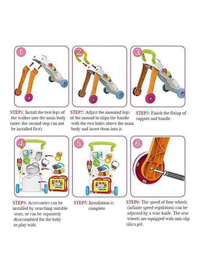 Cool Baby - Musical Baby Push Along Baby Walker 9-12 Months - Image 1