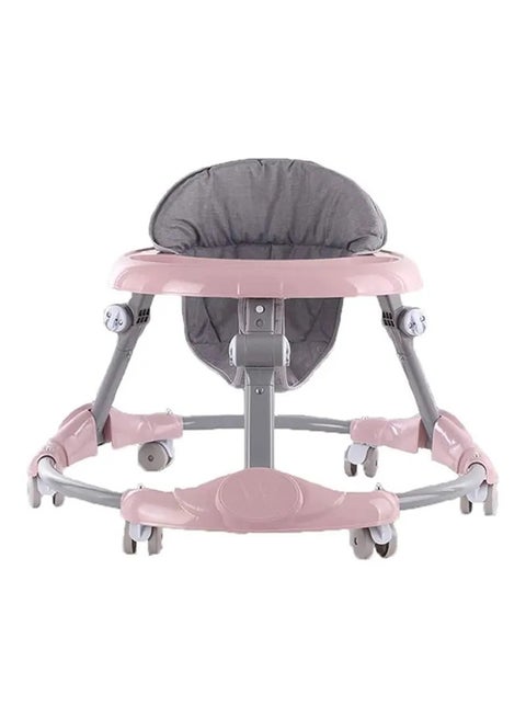 360 Degree Rotating Wheels Adjustable Baby Walker With Push Handle