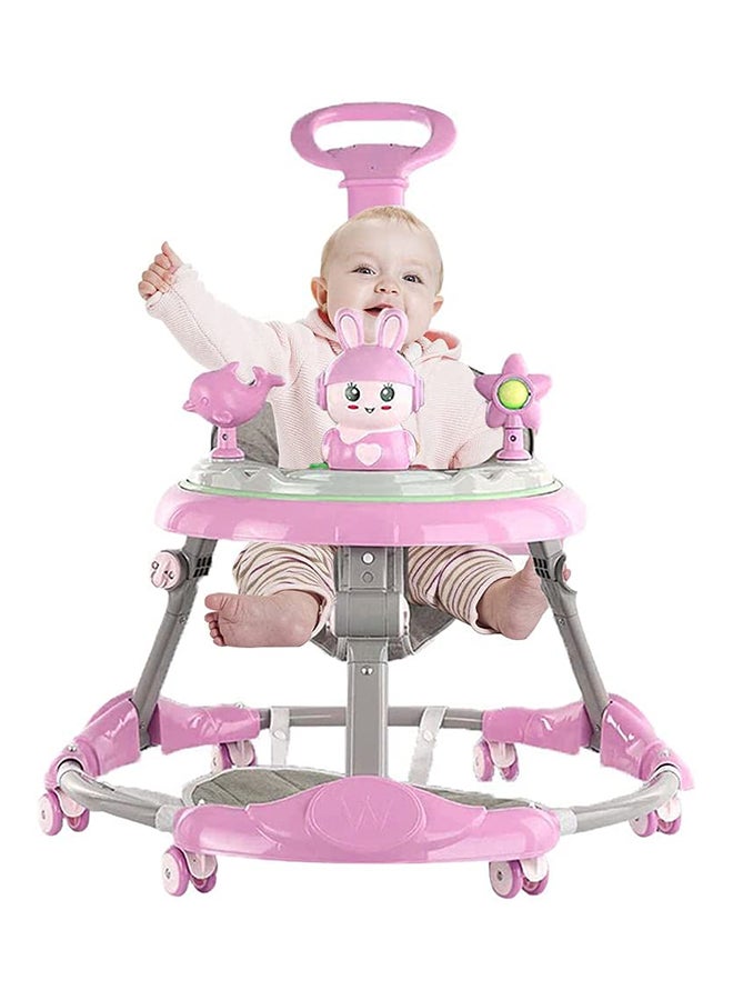 Cool Baby - 360 Degree Rotating Wheels Adjustable Baby Walker With Push Handle - Image 1