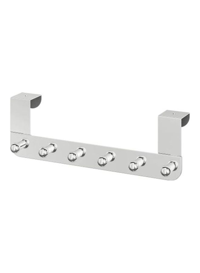 Towel Hanger For Door Silver 36x12cm - Image 1
