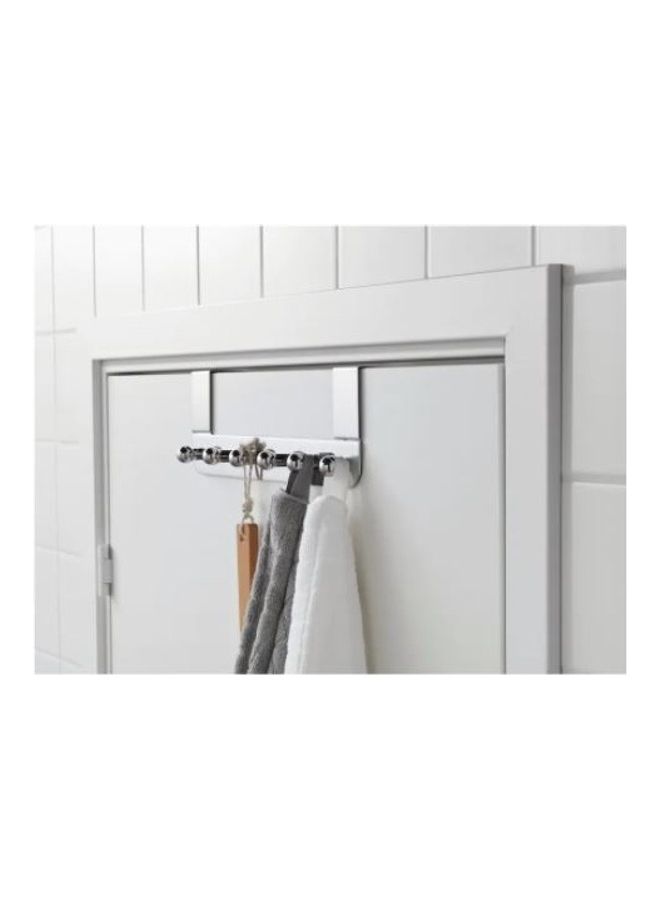 Towel Hanger For Door Silver 36x12cm - Image 2