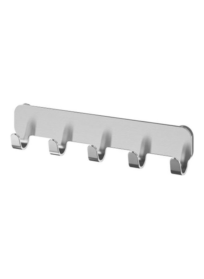 Towel Hook Rack Silver 29x4x7cm - Image 1