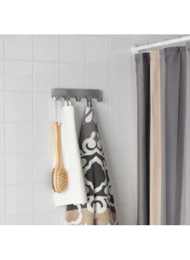 Towel Hook Rack Silver 29x4x7cm - Image 2