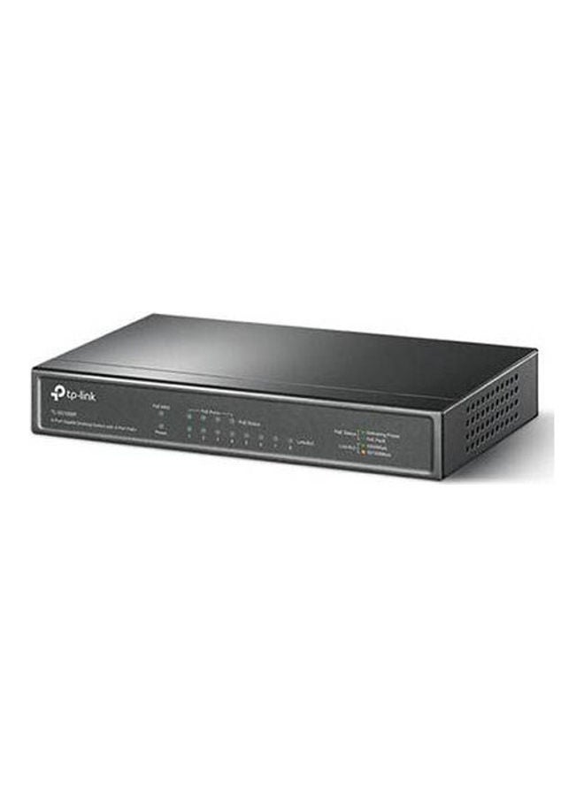 تي بي لينك سويتش Poe+‎ من 4 منافذ بسرعة 1000/100/10 ميجابت في الثانية و 4 منافذ Uplink بسرعة جيجابت وبقدرة 64 وات وتقنية Unmanaged Desktop أسود  - Image 2