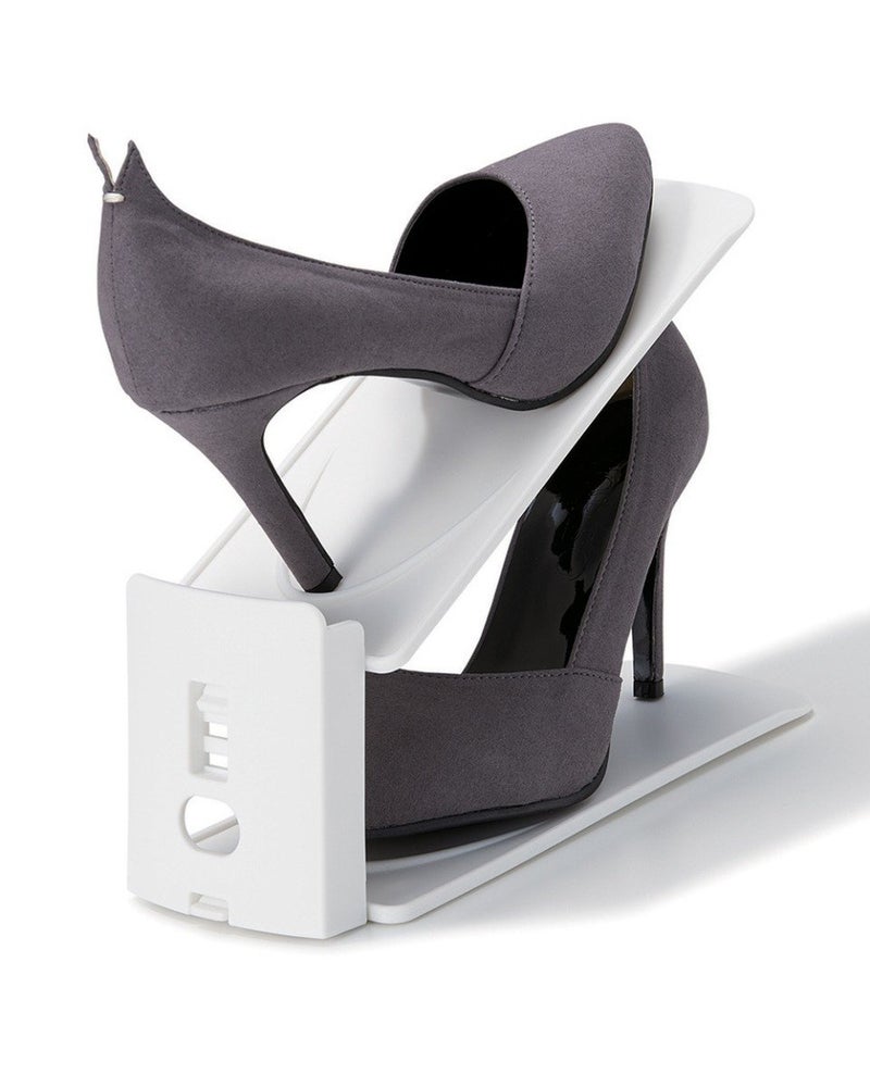 Like-It Set Of 6 Shoe Space Saver White - Image 1
