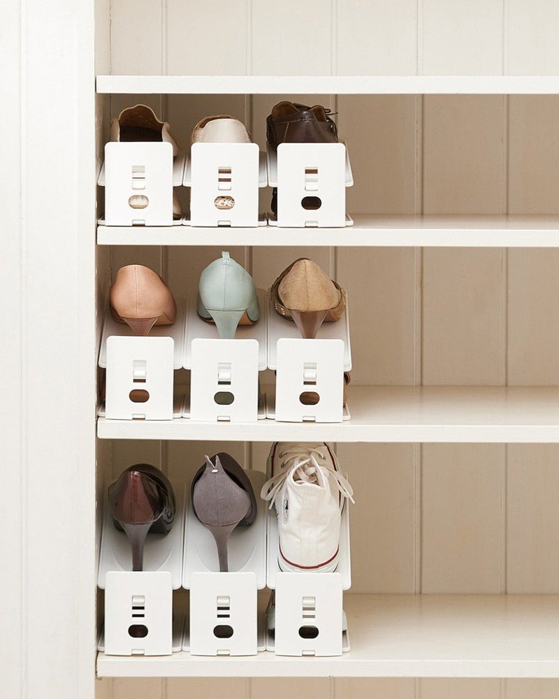 Like-It Set Of 6 Shoe Space Saver White - Image 2