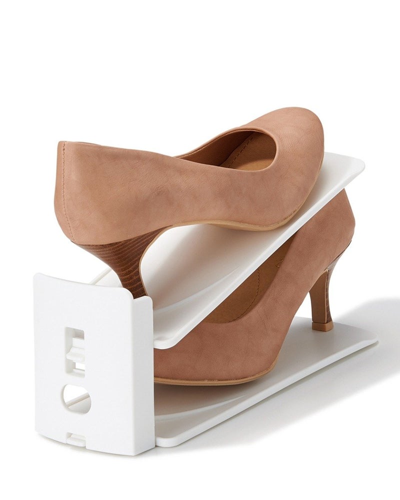 Like-It Set Of 6 Shoe Space Saver White - Image 3