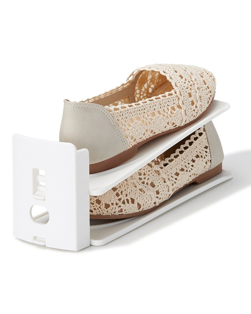 Like-It Set Of 6 Shoe Space Saver White - Image 4