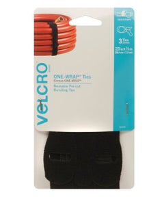 Velcro 3-Pack Strap Black  - Image 1