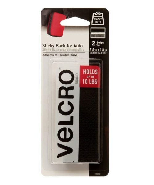 فيلكرو شريط لاصق من الخلف أسود 3.1/2x1.1/2بوصة - Image 1