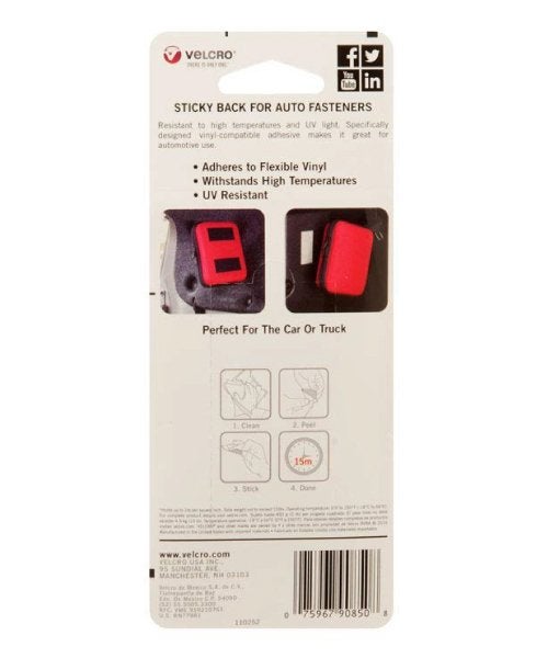 فيلكرو شريط لاصق من الخلف أسود 3.1/2x1.1/2بوصة - Image 3