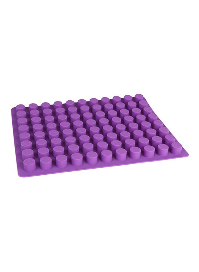 Arabest 88 Cavities Mini Round Shaped Silicone Mold Cooking Sheets Purple 15inch - Image 1