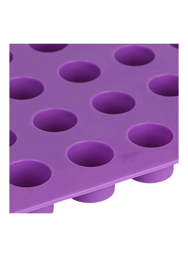 Arabest 88 Cavities Mini Round Shaped Silicone Mold Cooking Sheets Purple 15inch - Image 3
