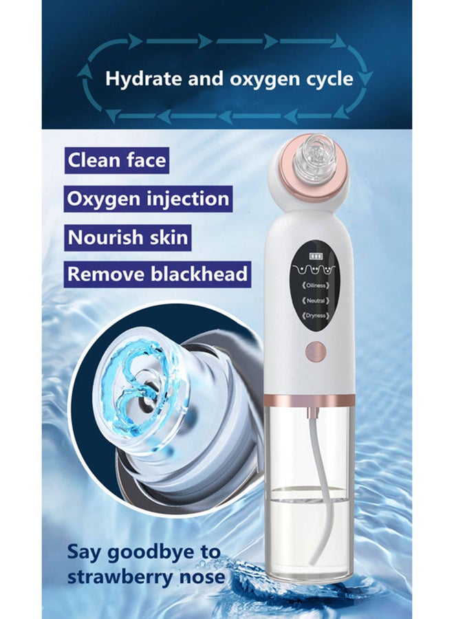 Toshionics - Vaccum Suction Blackhead Facial Pore Remover Cleanser Acne Comedo Extractor White - Image 1