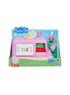 Peppa Pig Peppa  Peppa’s Adventures Peppa’s Ice Cream Truck Vehicle Preschool Toy, Speech and Sounds, Peppa Figure and Accessory, Ages 3 and Up  - Image 2