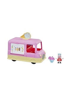 Peppa Pig Peppa  Peppa’s Adventures Peppa’s Ice Cream Truck Vehicle Preschool Toy, Speech and Sounds, Peppa Figure and Accessory, Ages 3 and Up  - Image 3