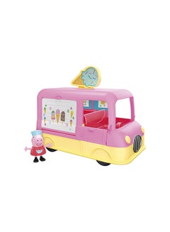 Peppa Pig Peppa  Peppa’s Adventures Peppa’s Ice Cream Truck Vehicle Preschool Toy, Speech and Sounds, Peppa Figure and Accessory, Ages 3 and Up  - Image 5
