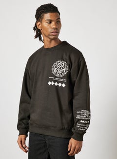 Slogan Sweatshirt Black