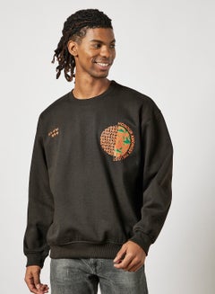 Slogan Sweatshirt Black