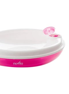 Nuvita Warm Plate With Suction Cup - Pink  - Image 2