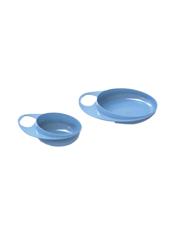 Nuvita - 2 Piece Easy Eating Small Bowl Dish - Blue - Image 1