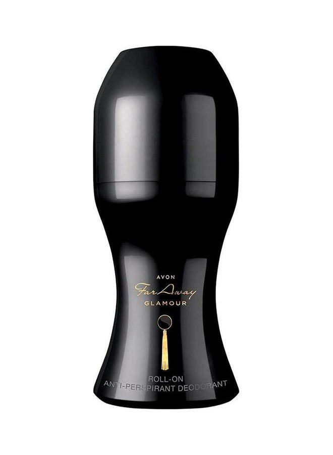 AVON Far Away Glamour Roll On Anti Perspirant Deodorant For Women Black 50ml 