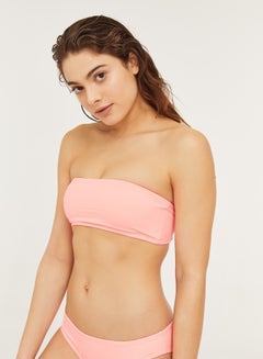 Microfiber Bandeau Swim Top Pink - v1646825016/N45140764V_2