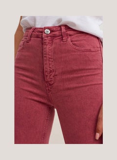 Cotton Carrot Fit Pants Maroon - v1646825313/N52863831V_3