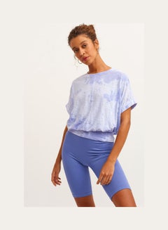 أو إكس إكس أو Figurum Playing T-Shirt With Batik Pattern Blue  - Image 1