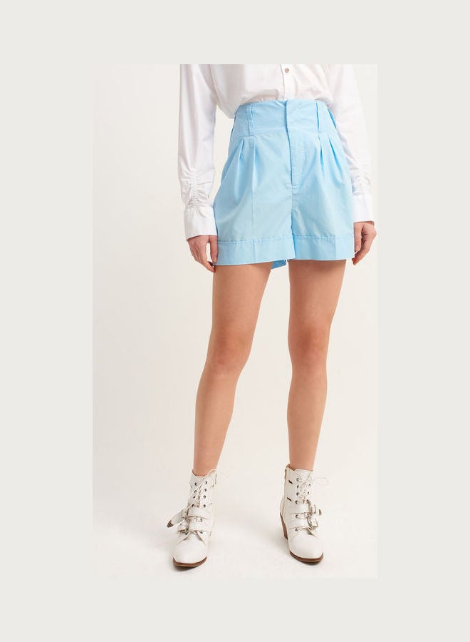 OXXO High Rise Mini Shorts Blue  - Image 1