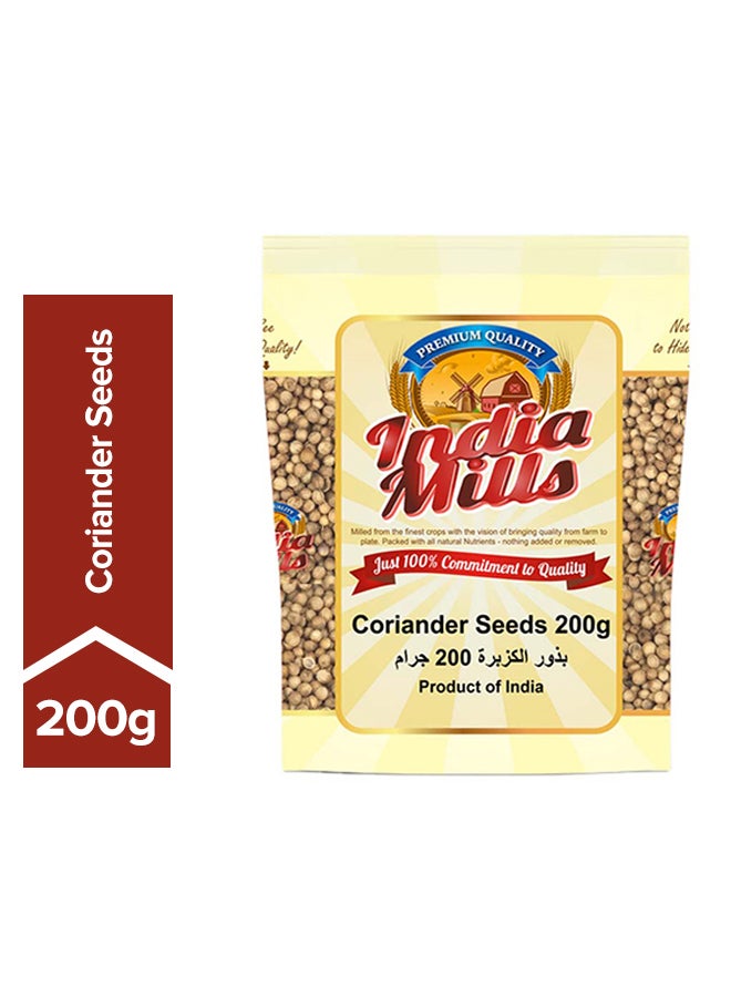 India Mills Coriander Seeds 200grams - Image 1
