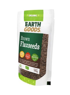 Earth Goods Organic High Protein Gluten-Free Brown Flaxseeds 340grams  - Image 3
