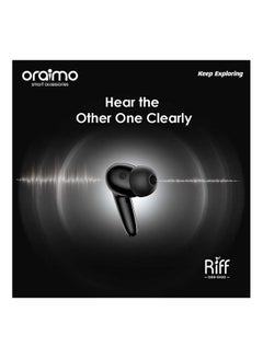Oraimo TWS Riff OEB-E02D Bluetooth 5.0 Earbuds Built-in Mic and Stereo Bass Sound Black  - Image 5