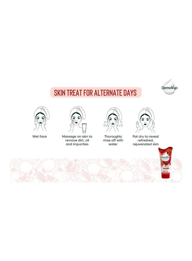 DermoViva Skin Revival Pomegranate Face Scrub 150ml - Image 3