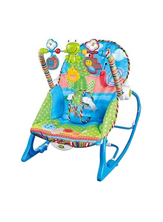 Lightweight and Foldable Design Infant to Toddler Baby Rocker With 2 Toys - Image 1