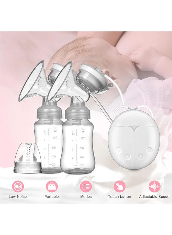 YONG JIU Dual Suction Electric Nursing Breastfeeding Pump With Pacifier Set For Baby Feeding  - Image 2