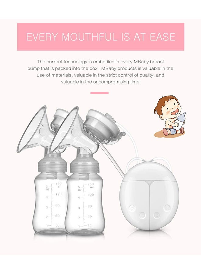YONG JIU Dual Suction Electric Nursing Breastfeeding Pump With Pacifier Set For Baby Feeding  - Image 4