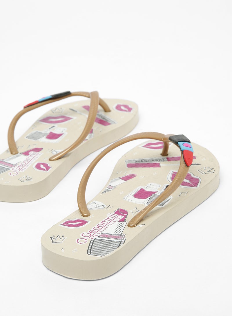 Geoomnii - Laurie Printed Slip On Slipper Multicolour - Image 1
