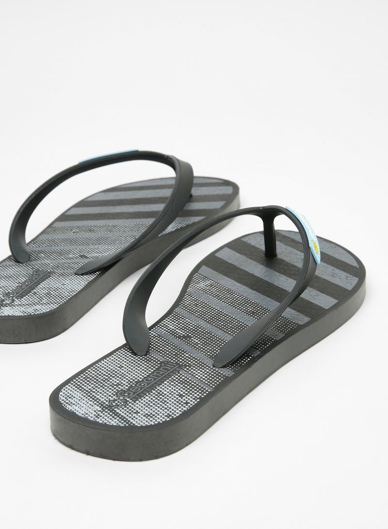 Geoomnii - Vostor Printed Slip On Slipper Grey - Image 1